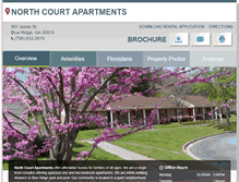 Tablet Screenshot of apartmentsblueridge.com